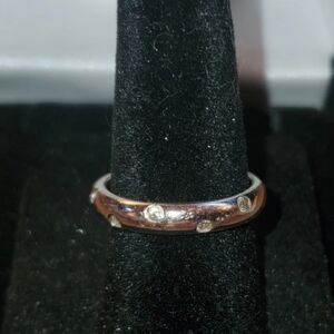 Vintage Diamonique Epiphany Scattered Stone Band